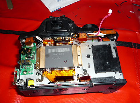 Sensor back in camera.