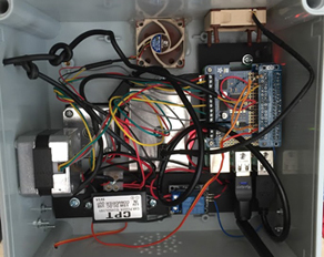 Inside the base.