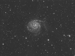 First test image from Esprit 100 on M101. Notice the faint arcs.